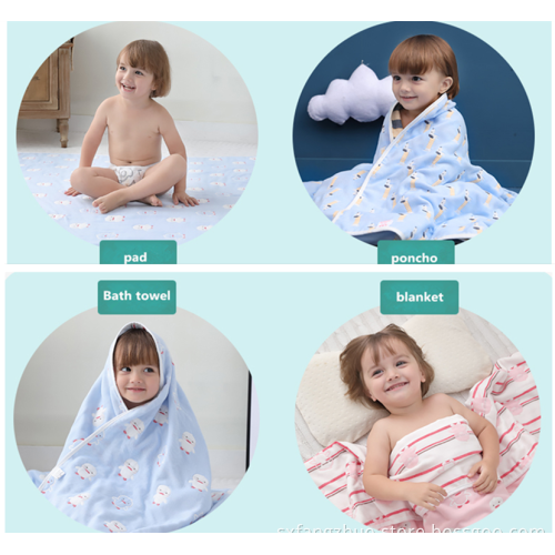 useful 6 layer cotton  jacquard baby blanket
